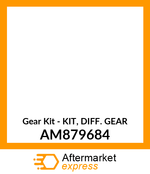 Gear Kit - KIT, DIFF. GEAR AM879684