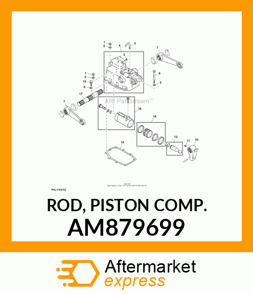 ROD, PISTON COMP. AM879699