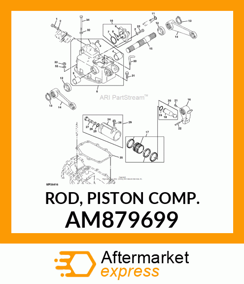 ROD, PISTON COMP. AM879699