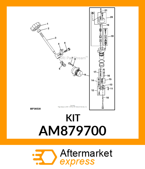 VALVE KIT, KIT, VALVE AM879700