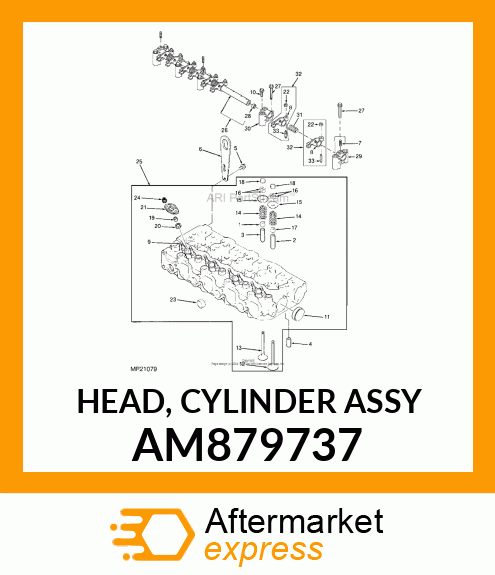 HEAD, CYLINDER ASSY AM879737