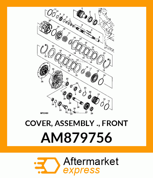 COVER, COVER, ASSEMBLY ., FRONT AM879756