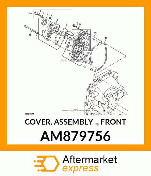 COVER, COVER, ASSEMBLY ., FRONT AM879756