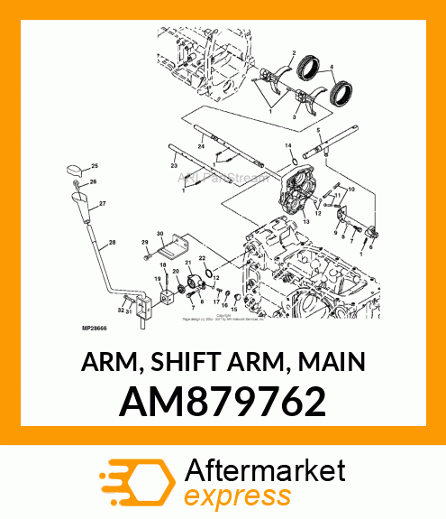 ARM, SHIFT ARM, MAIN AM879762