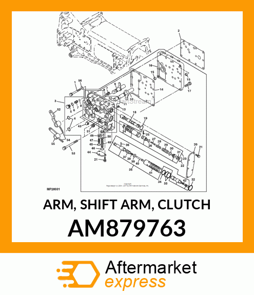 ARM, SHIFT ARM, CLUTCH AM879763