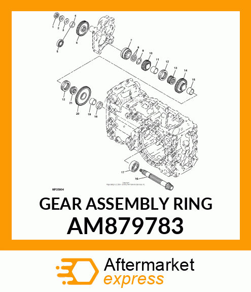 GEAR, GEAR ASSEMBLY RING AM879783