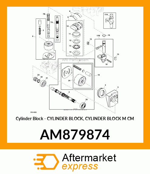 Cylinder Block - CYLINDER BLOCK, CYLINDER BLOCK M CM AM879874