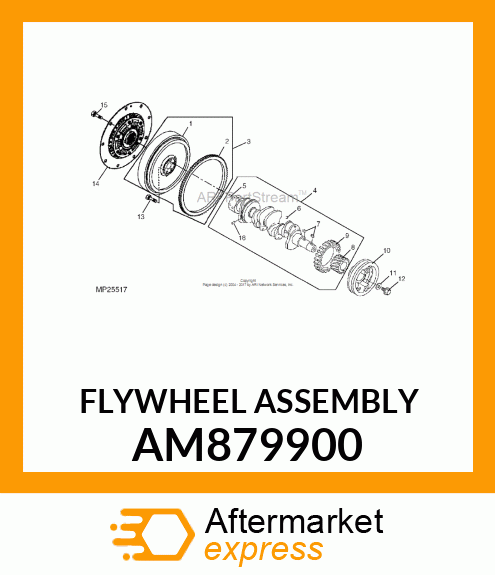 FLYWHEEL ASSEMBLY AM879900