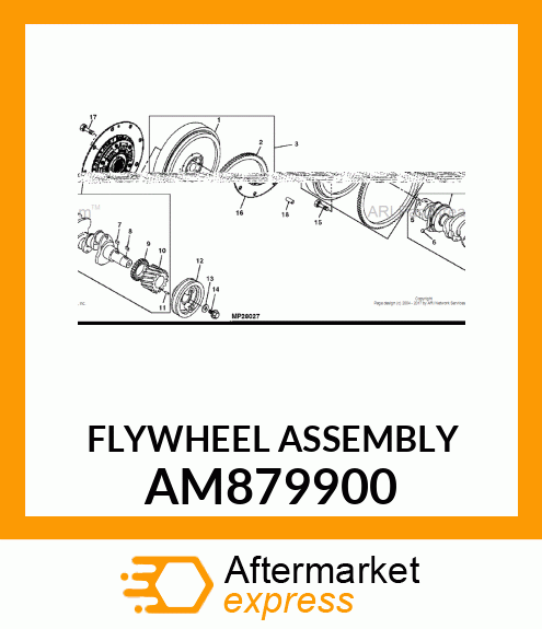 FLYWHEEL ASSEMBLY AM879900