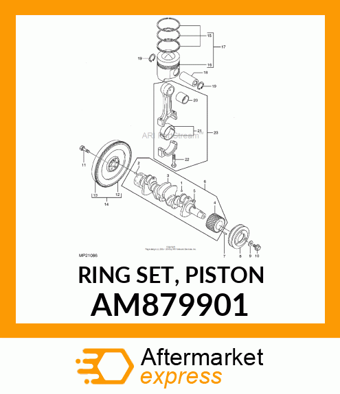 RING SET, PISTON AM879901