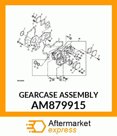 GEARCASE ASSEMBLY AM879915