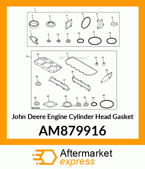 GASKET SET, HEAD AM879916