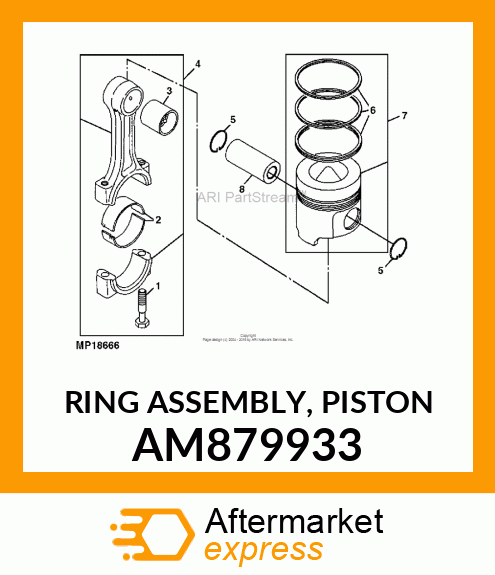 RING ASSEMBLY, PISTON AM879933