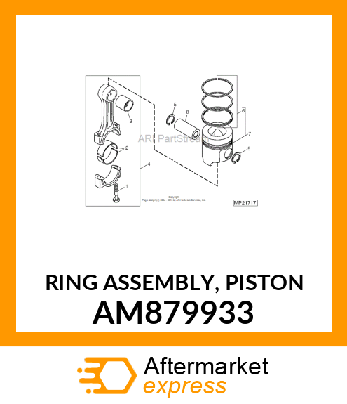 RING ASSEMBLY, PISTON AM879933