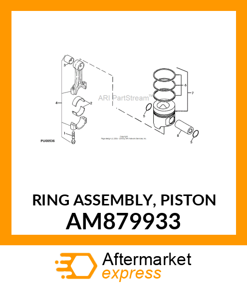 RING ASSEMBLY, PISTON AM879933