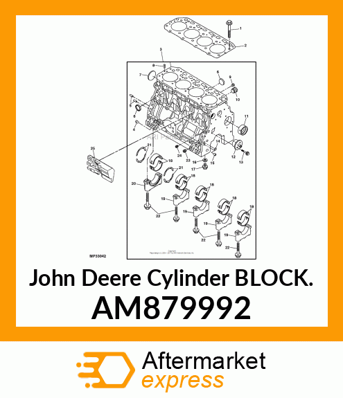 CYLINDER BLOCK, CYLINDER BLOCK ASSE AM879992