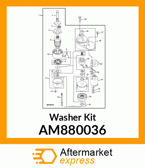 Washer Kit AM880036