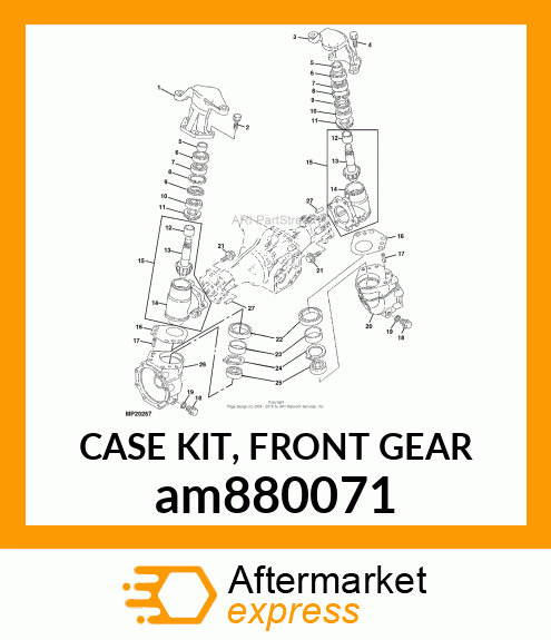 CASE KIT, FRONT GEAR am880071