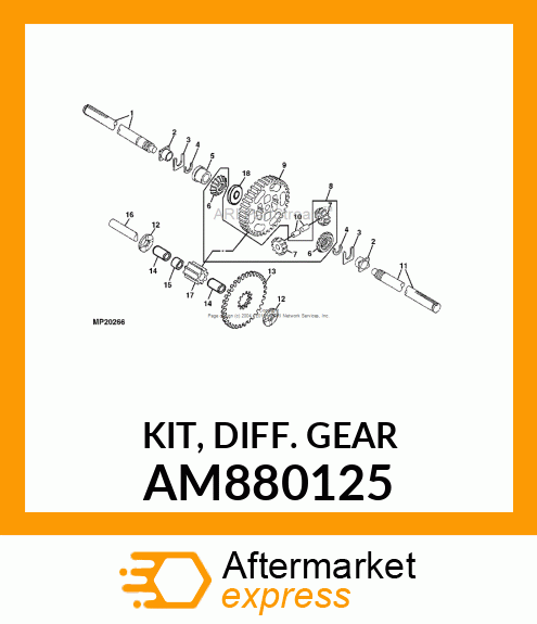 Gear Kit AM880125