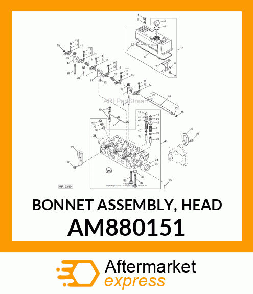 Hydraulic Head & Rotor AM880151