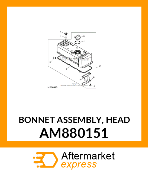 Hydraulic Head & Rotor AM880151