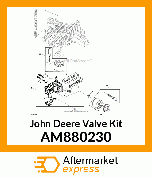 VALVE KIT, SET, VALVE A AM880230