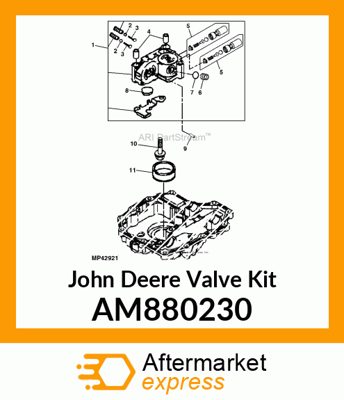 VALVE KIT, SET, VALVE A AM880230