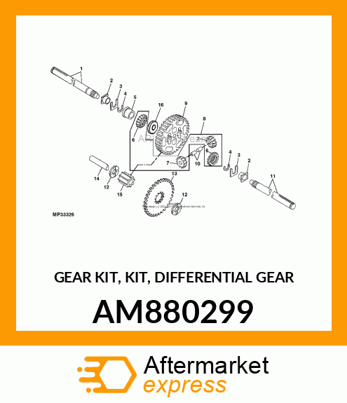 Gear Kit AM880299