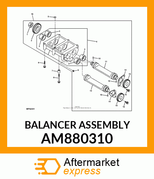 BALANCER, BALANCER ASSEMBLY AM880310