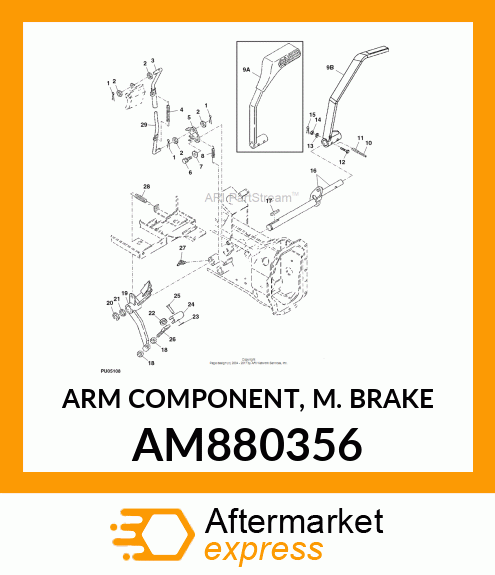 ARM COMPONENT, M. BRAKE AM880356