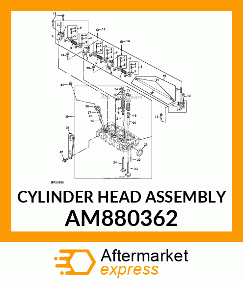 CYLINDER HEAD ASSEMBLY AM880362