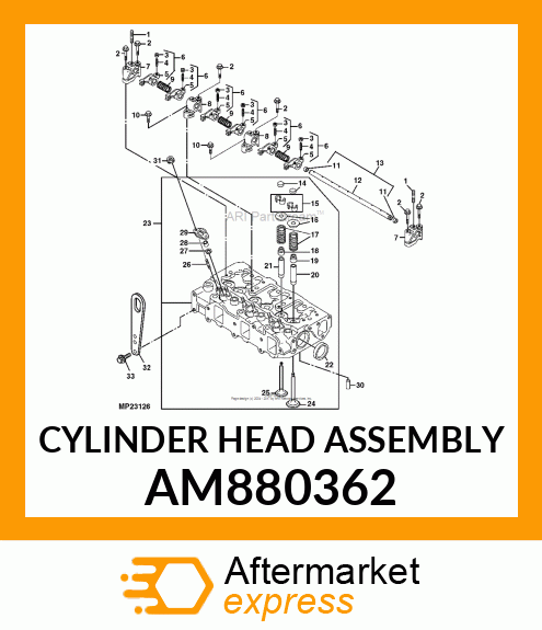CYLINDER HEAD ASSEMBLY AM880362