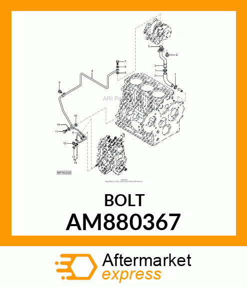 BOLT WITH SEAL WASHER AM880367