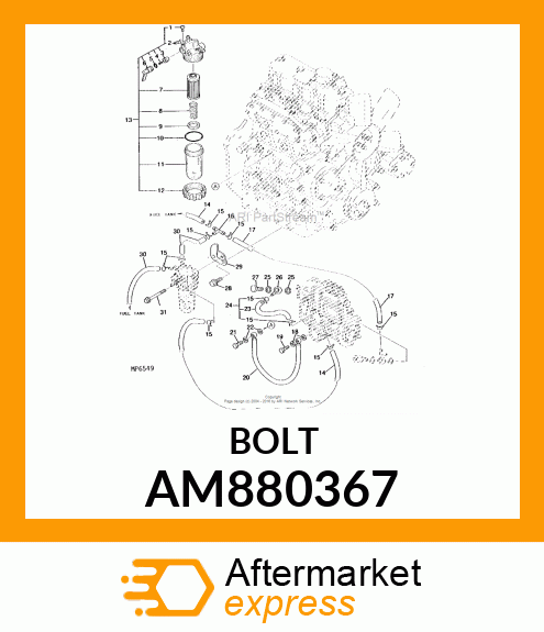 BOLT WITH SEAL WASHER AM880367