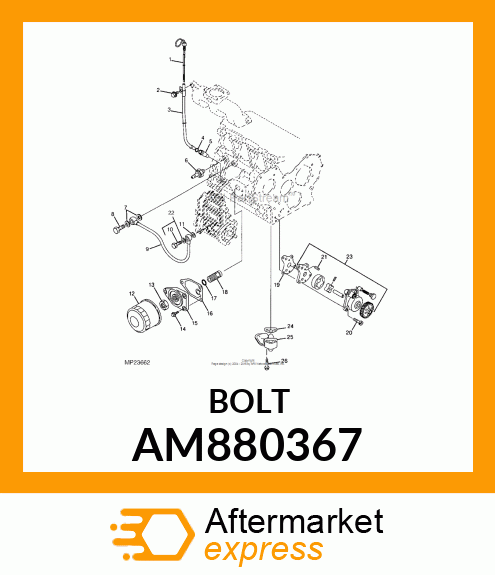 BOLT WITH SEAL WASHER AM880367