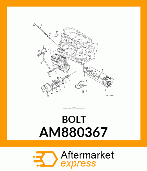 BOLT WITH SEAL WASHER AM880367