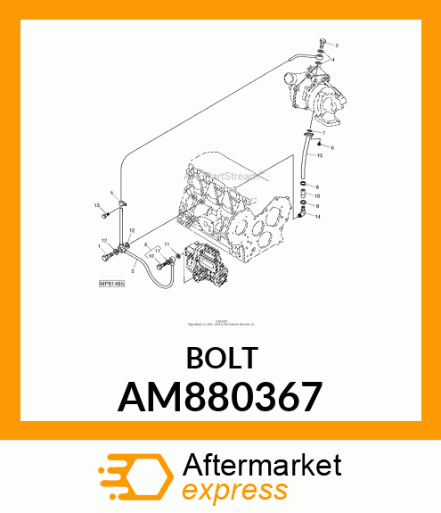 BOLT WITH SEAL WASHER AM880367