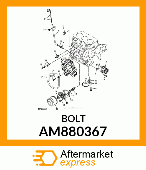 BOLT WITH SEAL WASHER AM880367