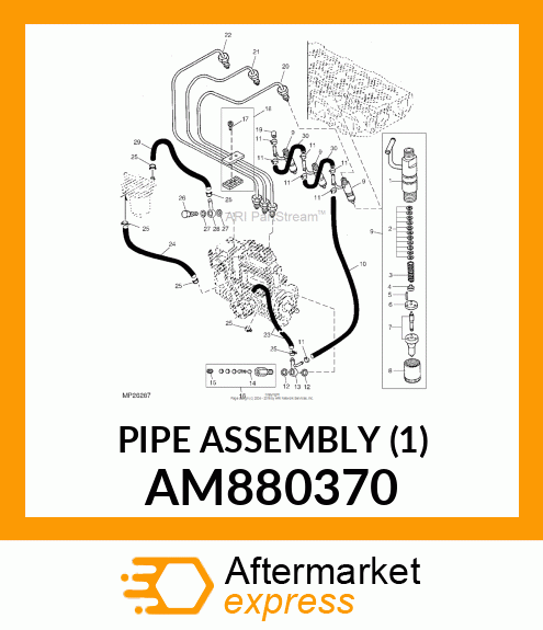 PIPE ASSEMBLY (1) AM880370