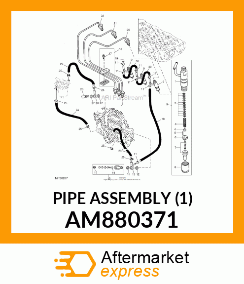 PIPE ASSEMBLY (1) AM880371