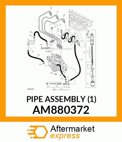 PIPE ASSEMBLY (1) AM880372