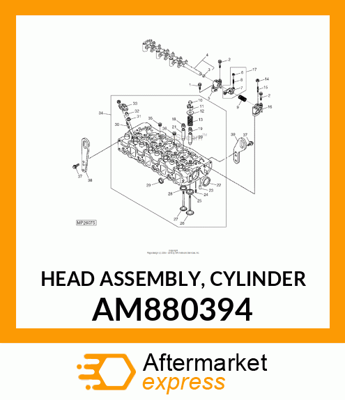 HEAD ASSEMBLY, CYLINDER AM880394