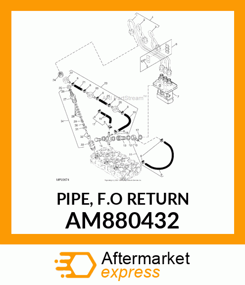 PIPE, F.O RETURN AM880432