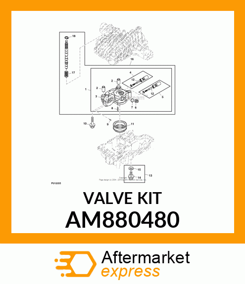 VALVE KIT AM880480