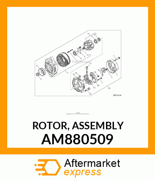 ROTOR, ROTOR, ASSEMBLY AM880509