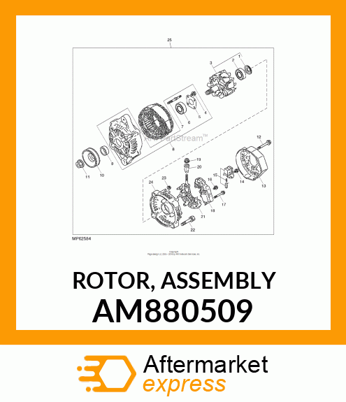 ROTOR, ROTOR, ASSEMBLY AM880509