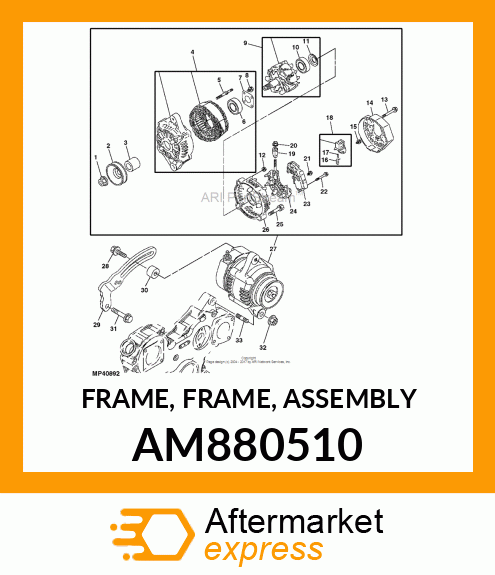 FRAME, FRAME, ASSEMBLY AM880510