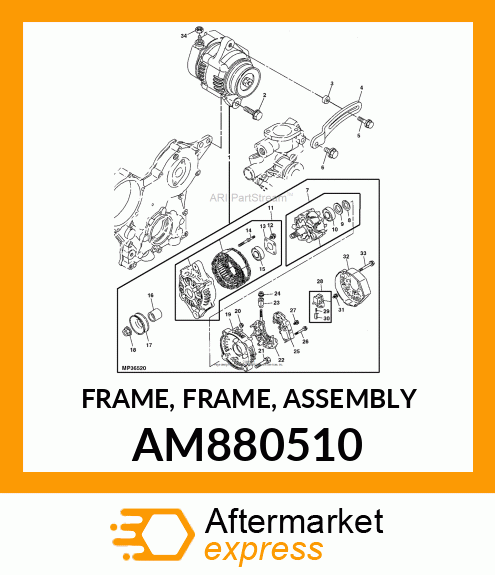 FRAME, FRAME, ASSEMBLY AM880510