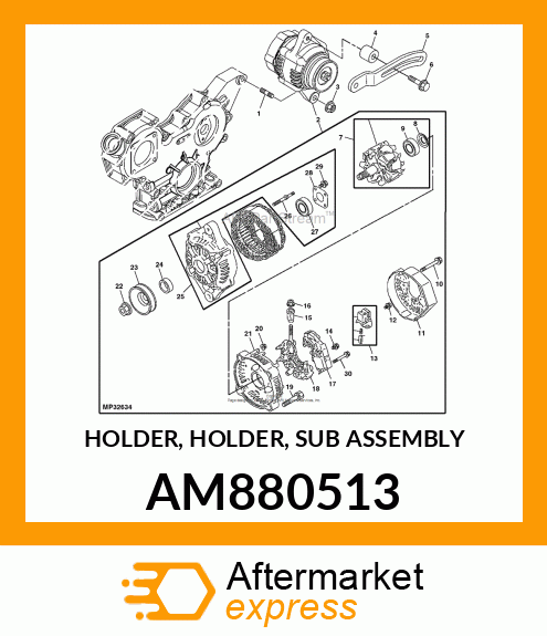 HOLDER, HOLDER, SUB ASSEMBLY AM880513