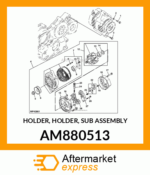 HOLDER, HOLDER, SUB ASSEMBLY AM880513